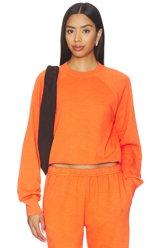 view 1 of 5 Shrunken Raglan Sweatshirt in Papaya