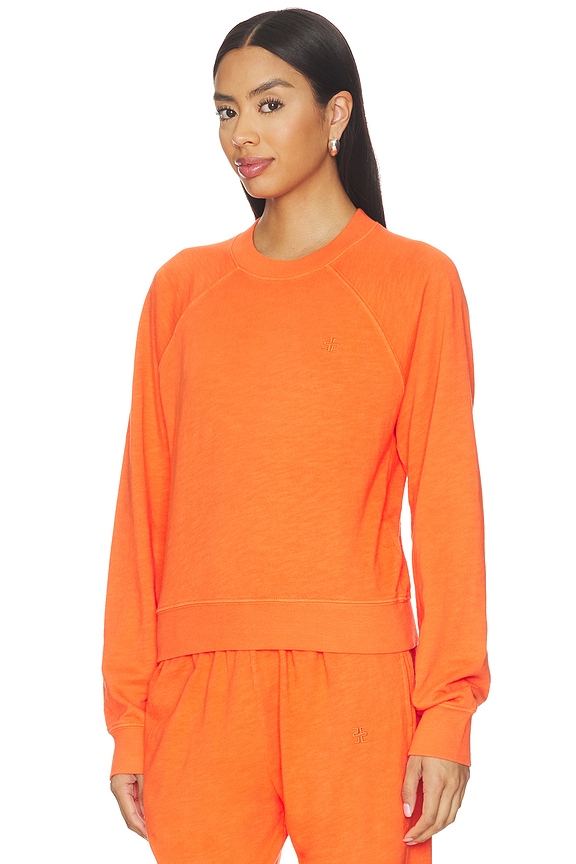 view 2 of 5 Shrunken Raglan Sweatshirt in Papaya