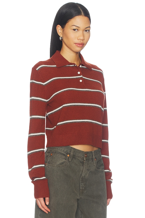 view 2 of 4 Barrett Sweater in Rust Stripe
