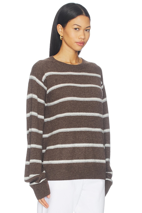 view 2 of 4 James Sweater in Mushroom Stripe