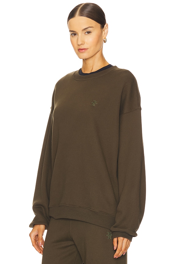 view 2 of 5 Oversized Crewneck Sweatshirt in Moss