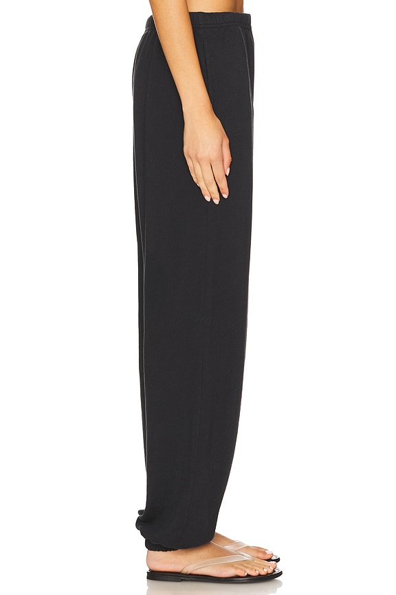 view 2 of 6 Boyfriend Lightweight French Terry Pocket Sweatpant in Faded Black