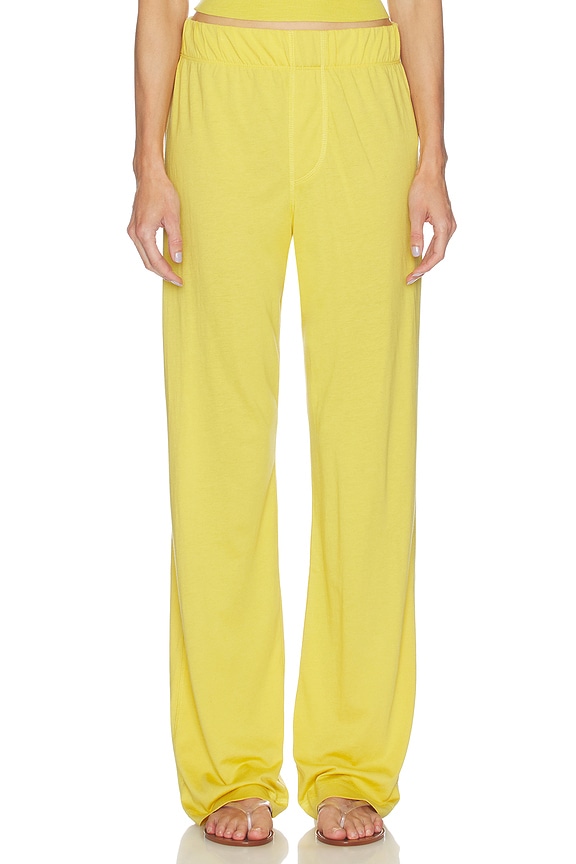view 1 of 6 Butter Rib High Lounge Pant in Saffron