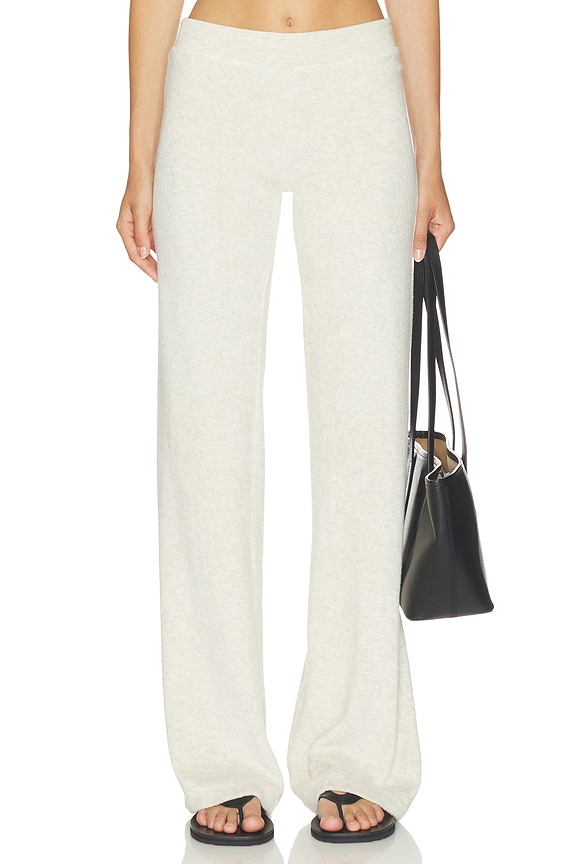 view 1 of 6 Low Rise Lounge Pant in Light Heather Grey