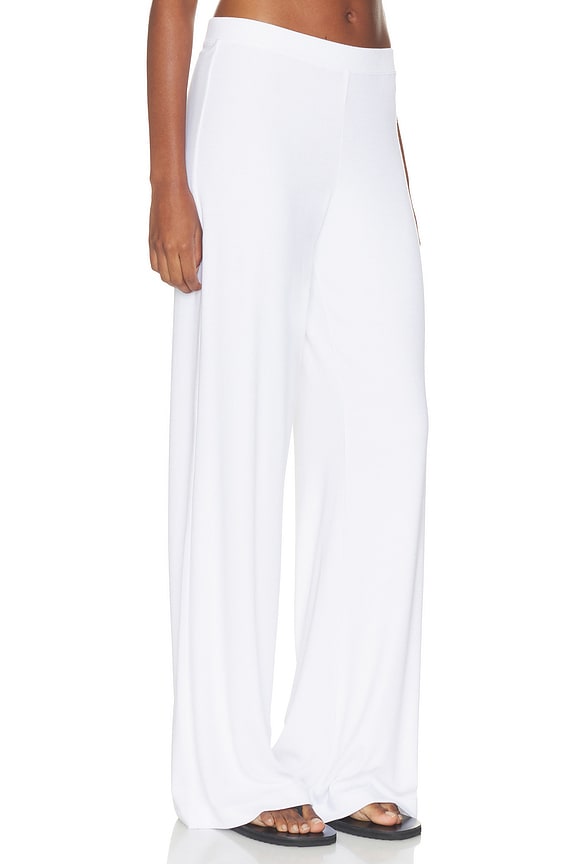 view 2 of 6 Butter Rib Easy Lounge Pant in White