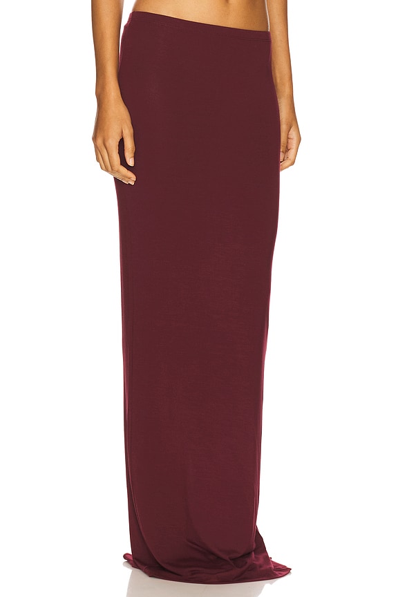 view 2 of 6 FALDA MAXI in Oxblood