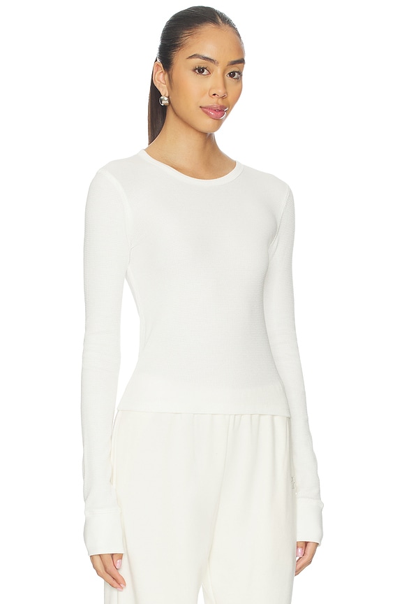 view 2 of 4 Long Sleeve Thermal Top in Ivory