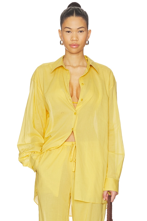 view 2 of 5 Cotton Lucien Top in Saffron