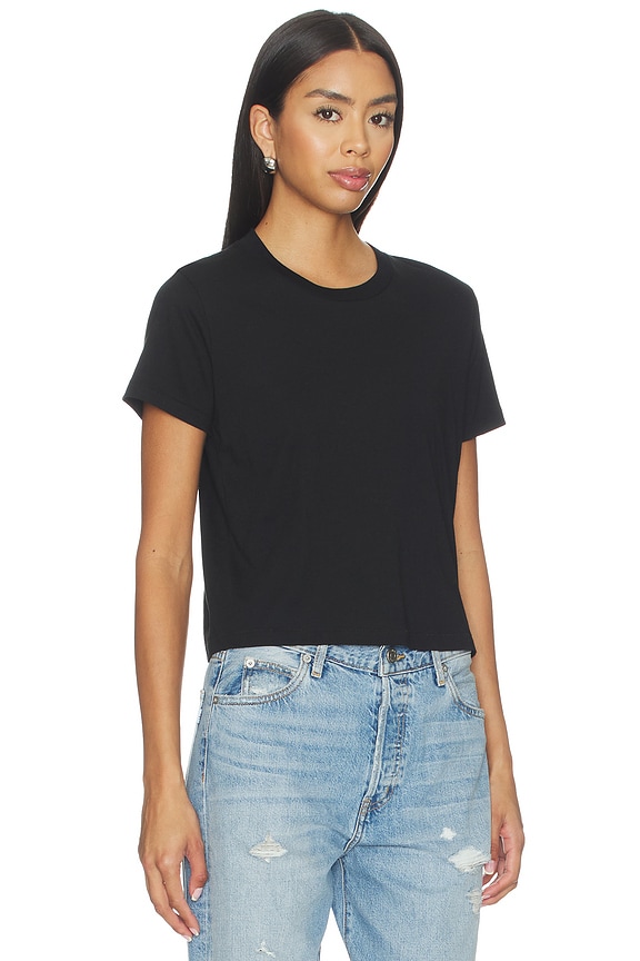 view 2 of 4 Short Sleeve Boxy Tee in Black