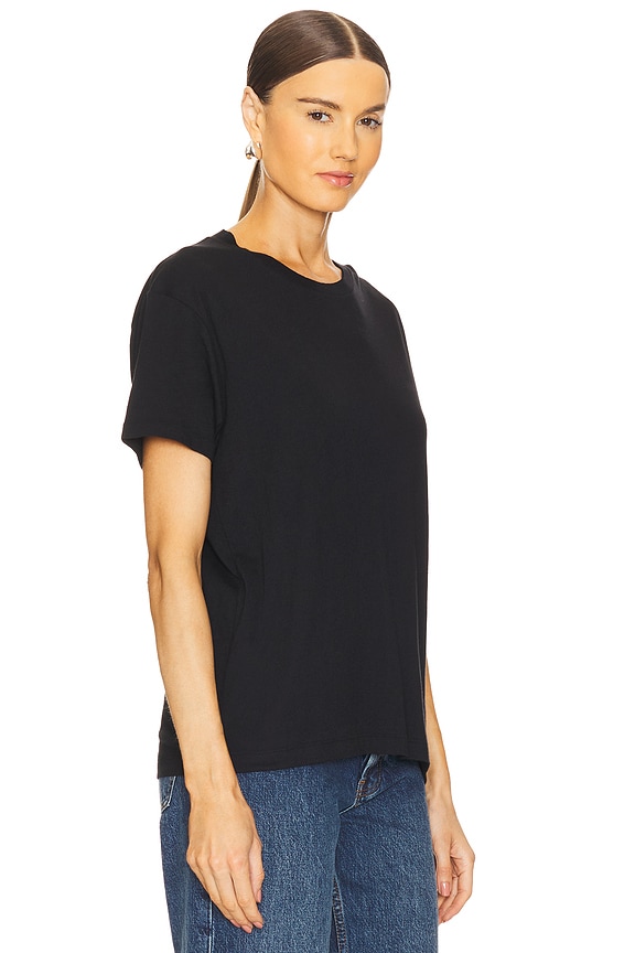 view 2 of 4 Short Sleeve Boyfriend Tee in Black