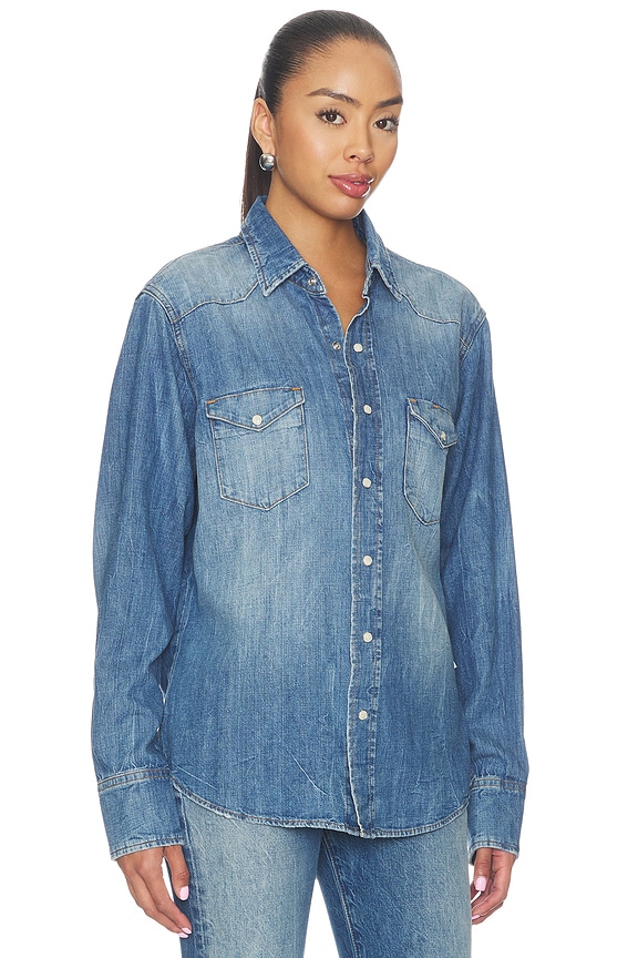 view 2 of 4 Ellis Denim Shirt in Medium Indigo