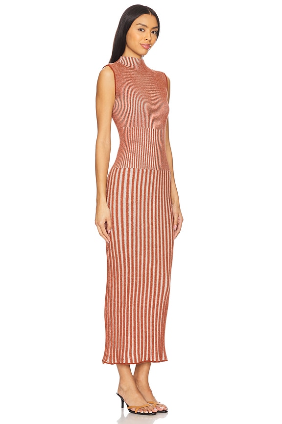 view 2 of 4 Golfo Maxi Dress in Brown & Tobacco