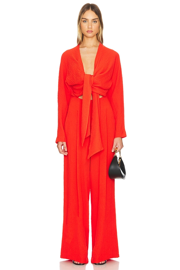 view 2 of 5 Forty Flowy Jumpsuit in Chili Pepper