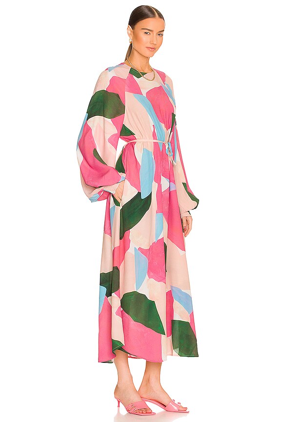 view 2 of 3 VESTIDO BUSAN in Raspberry Rose