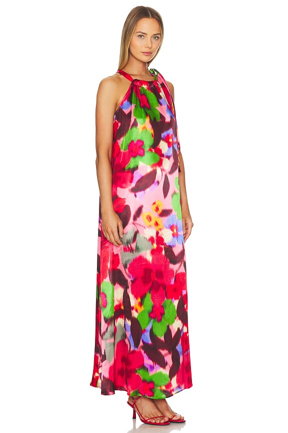 view 2 of 3 Fanboy Halterneck Dress in Granny's Lipstick