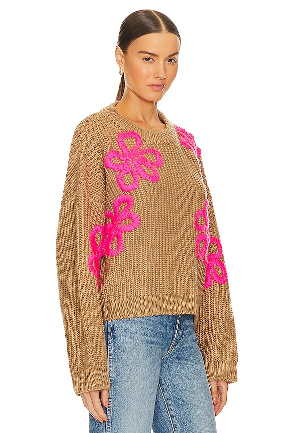 view 2 of 4 PULL BRODÉ ESCHEW in Brown