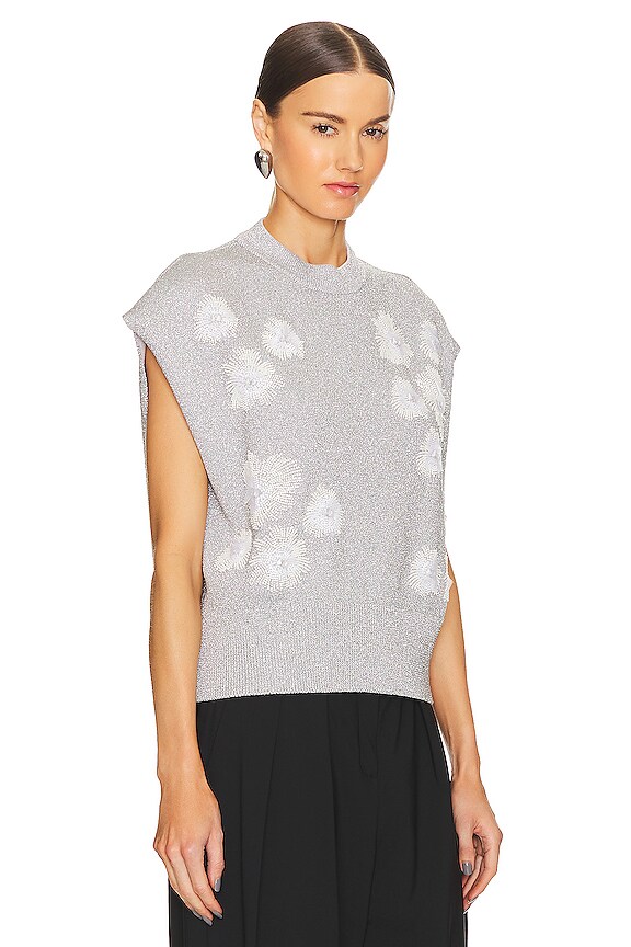 view 2 of 5 СВИТЕР С ЦВЕТАМИ ERUBY in Grey