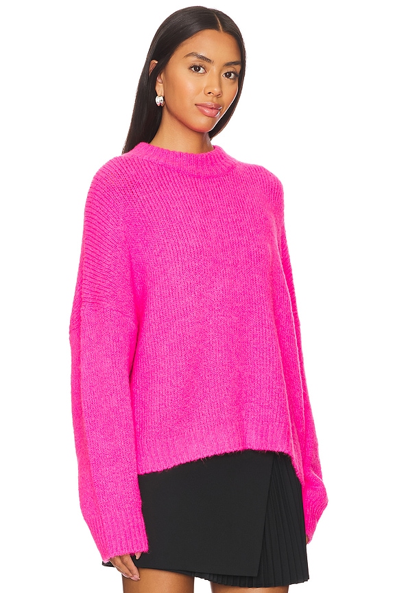 view 2 of 4 Genlight Knitted Pullover in Fuchsia