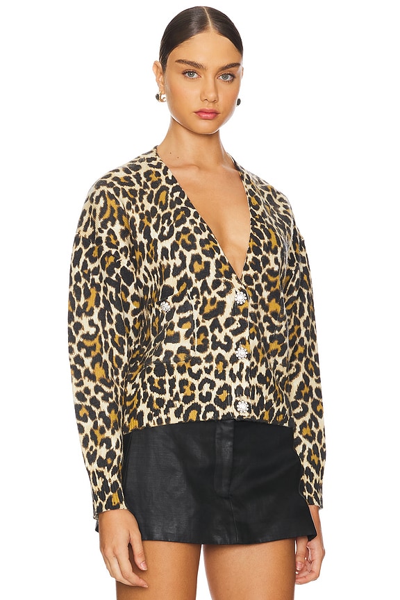 view 2 of 5 Generalite Printed Cardigan in Black Combo