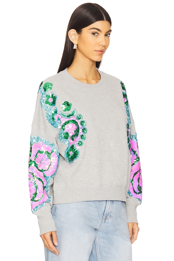 view 2 of 5 HECRAZY 刺繍入りスウェットシャツ in Nimbus Cloud