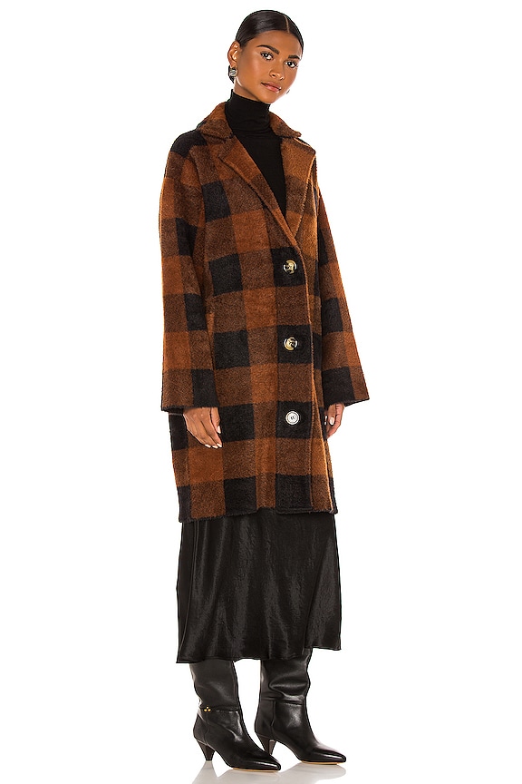 view 2 of 3 Wice Checks Coat in Bossa Nova