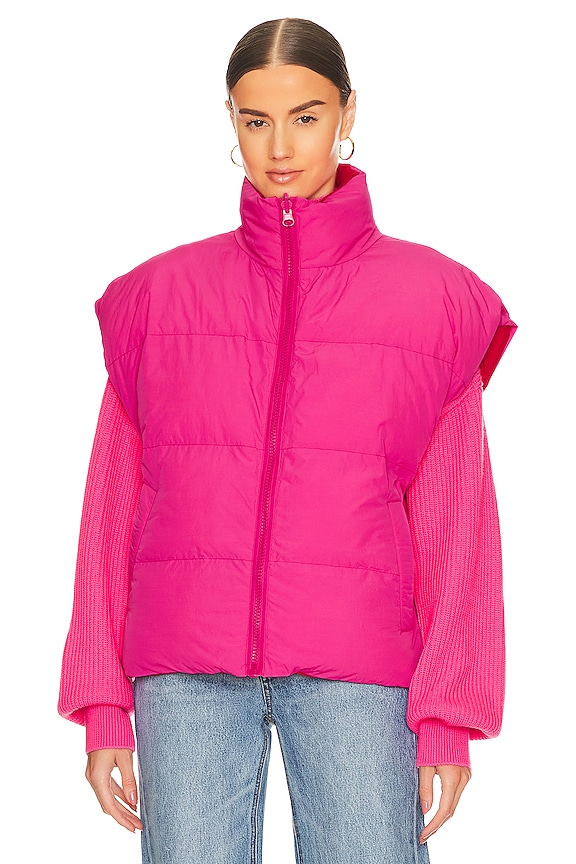 view 2 of 5 Coldbod Puffer Bodywarmer in Shocking Rose