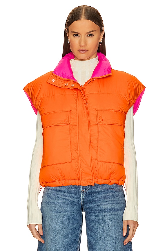 view 2 of 6 Puffer Bodywarmer in Tiger Blossom