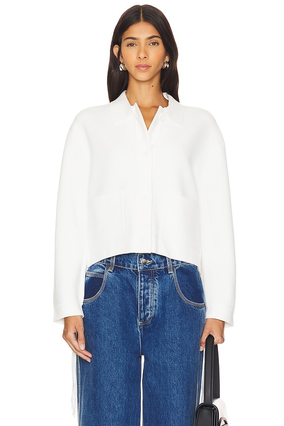 view 2 of 5 Gou Fringes Knitted Jacket in Off White