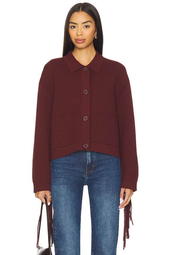 view 2 of 5 Istern Fringe Jacket in Margot Mauve