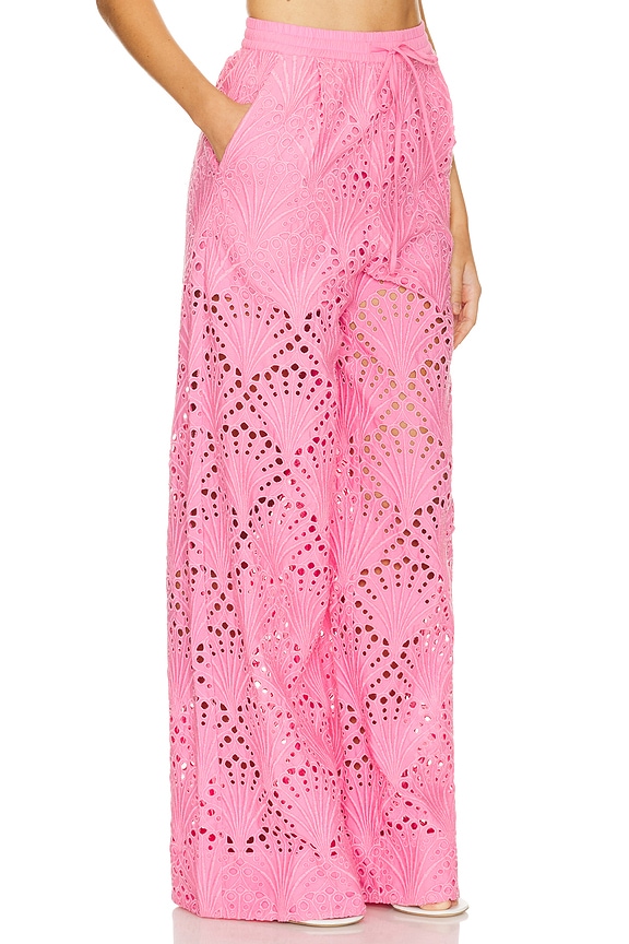 view 2 of 6 Fab Broderie Anglaise Pants in Bubblegum