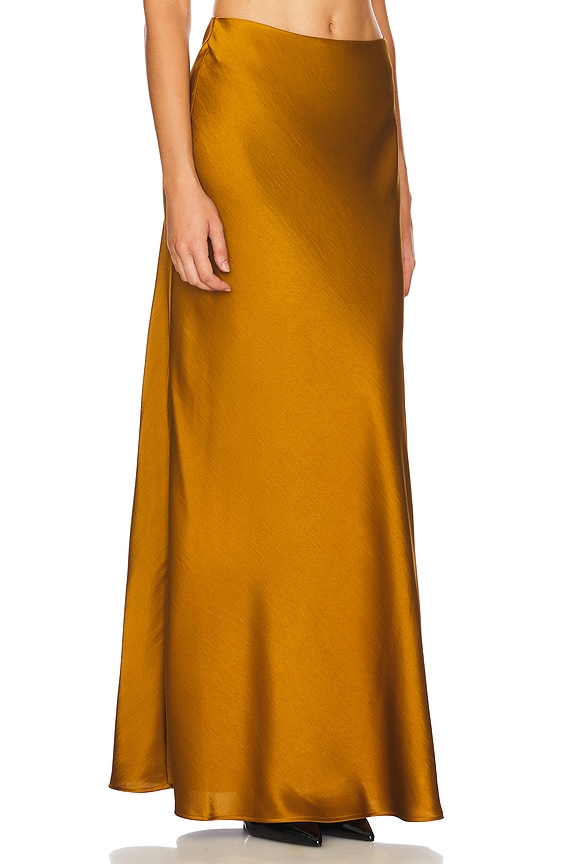 view 2 of 6 Giada Maxi Length Skirt in Toffee