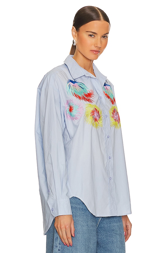 view 2 of 4 CHEMISE BRODÉE ESKIA in Blue Regatta