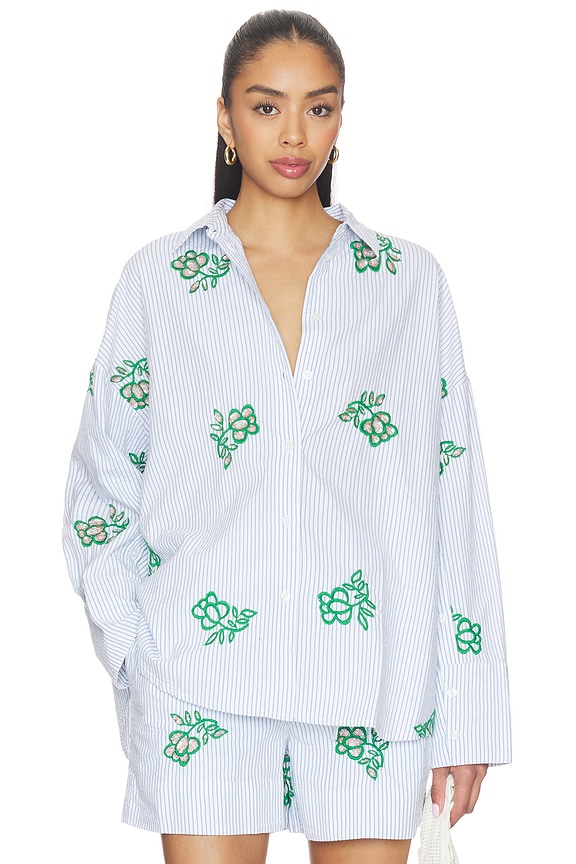 view 1 of 5 Jalinki Embroidered Shirt in Combo2 Off White