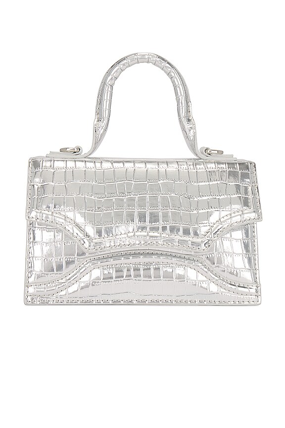 view 2 of 5 Emisol Faux Croco Bag in Silver