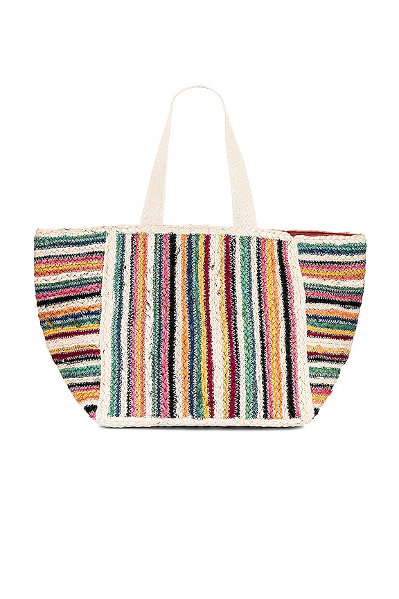 view 2 of 4 Berundy Straw Shopper in Blood Orange