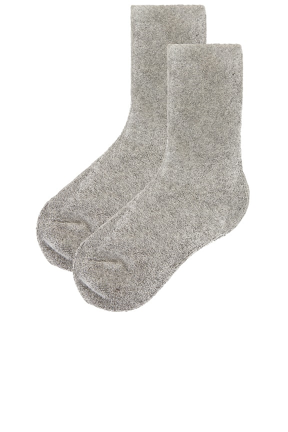 view 2 of 2 Lounge Socks in Heather Grey