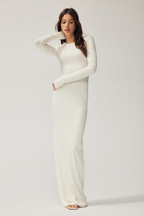 Long Sleeve Crewneck Maxi Dress Eterne