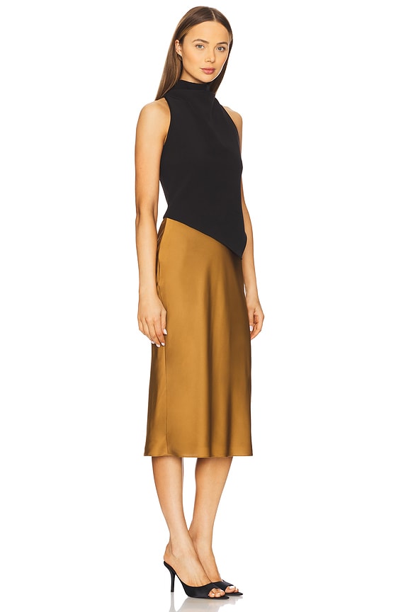 view 2 of 3 Anya Dress in Almond & Black