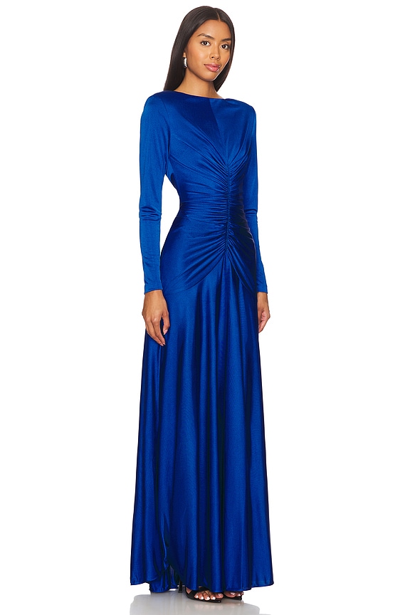 view 2 of 3 Thea Gown in Sapphire