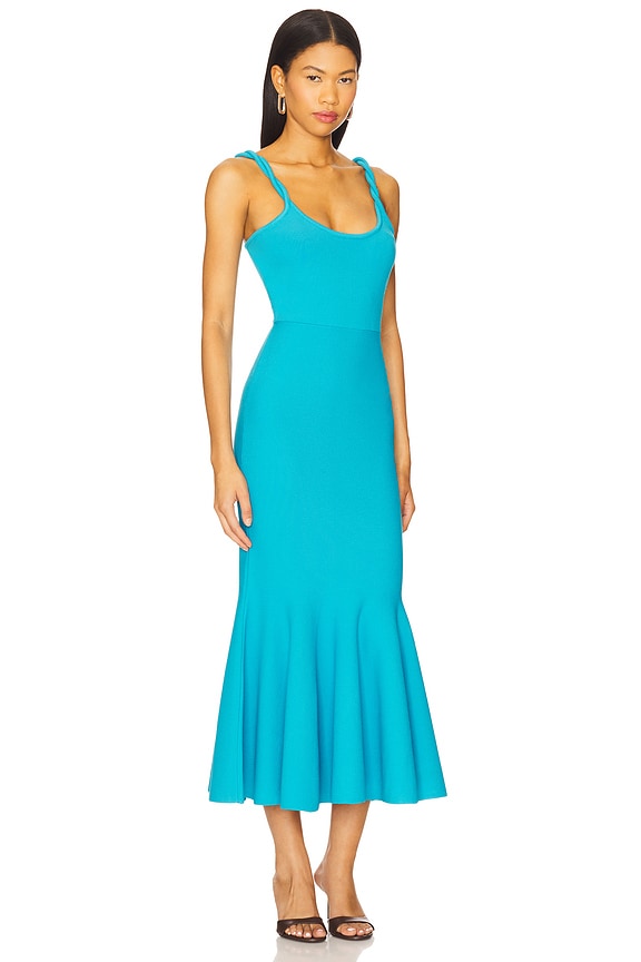 view 2 of 3 Tess Knit Dress in Turquoise