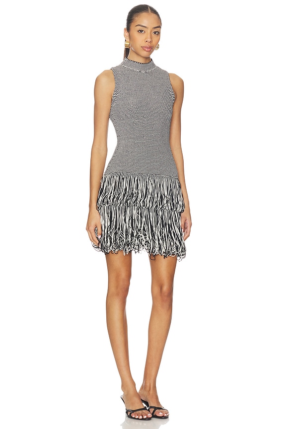 view 2 of 4 Pernille Knit Dress in Black & Ivory