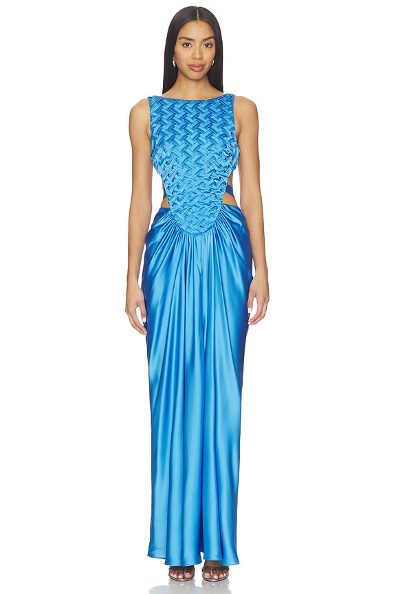 view 1 of 3 Magdalen Gown in Ocean