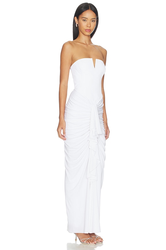 view 2 of 3 VESTIDO LARGO SELENA in Optic White