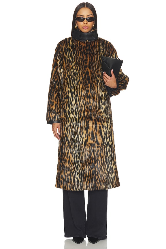 view 2 of 4 Vonn Combo Coat in Leopard Multi