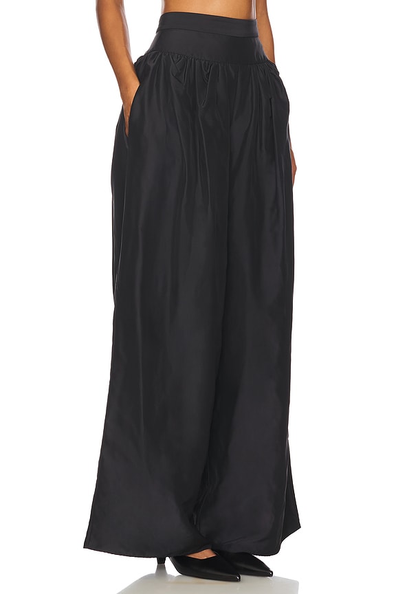 view 2 of 6 Nyla Taffeta Pant in Black