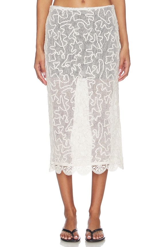 view 2 of 6 Willis Skirt in Ivory & Black