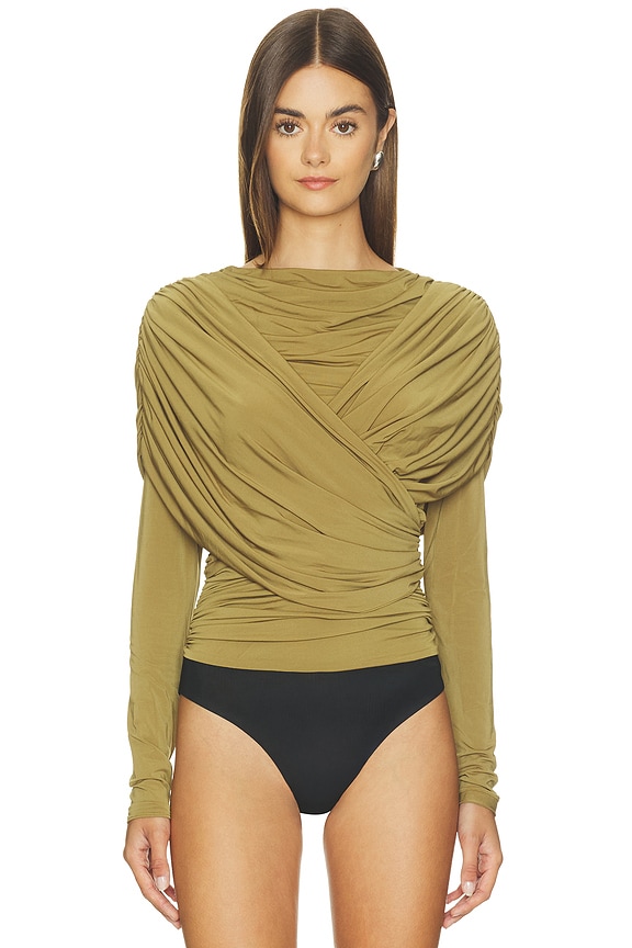 view 2 of 5 Hestia Bodysuit in Antique Moss