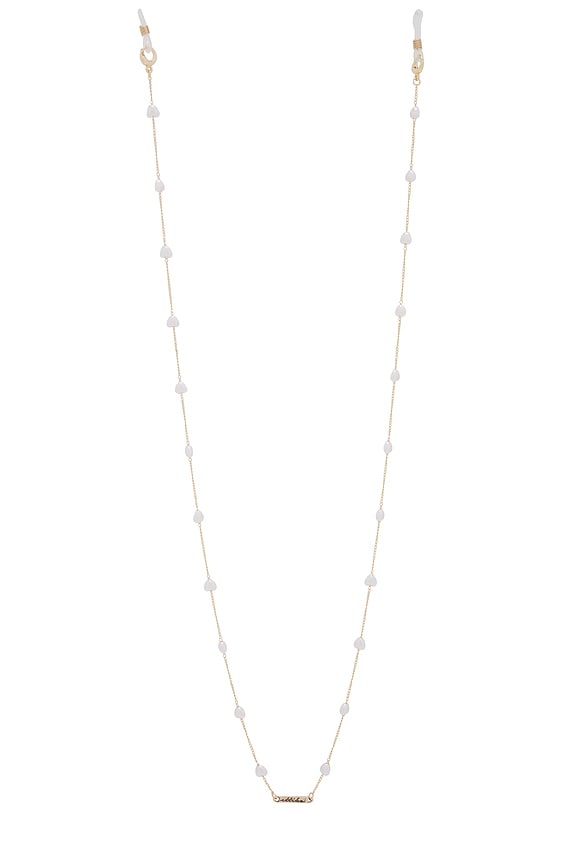 view 2 of 3 CHAÎNE AVEC PIERRES EN VERRE PEARL LOVERS in Gold