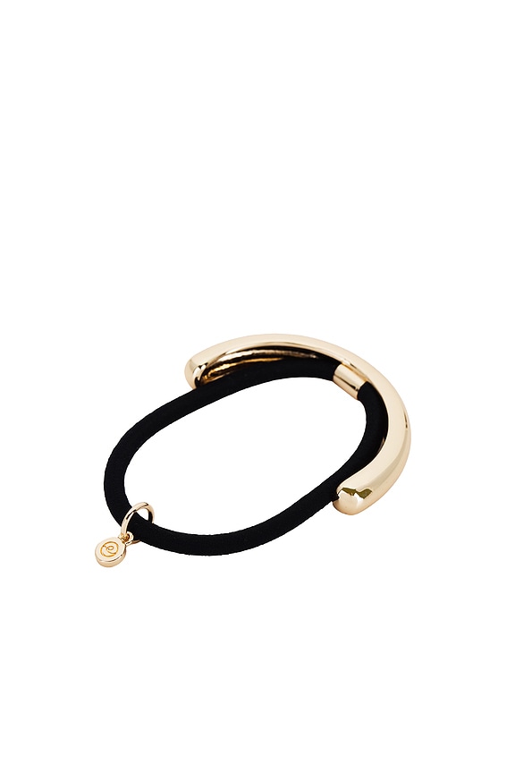 view 2 of 2 Modern Single Row Hair Tie in Gold