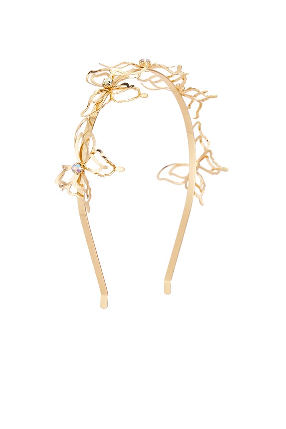 view 1 of 3 BANDA PELO CRYSTAL FLUTTERS in Clear Crystal & Gold